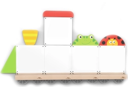 VIGA vzdělávací tabule vlak zvířátek FSC certifikát