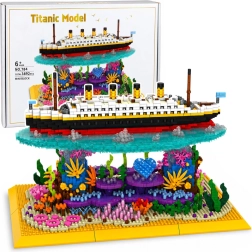 Stavebnice Titanic – model oceánského parníku na korálovém útesu (3892 dílků)