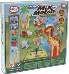 Malblo Magnetic Mini – zvířata z džungle, magnetická stavebnice pro děti