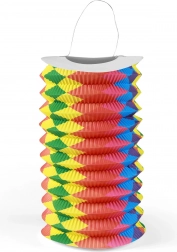 Duhový papírový lampion 15 cm