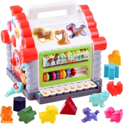 Interaktivní domeček – hudební třídička tvarů a zvířátek pro děti 18+ měsíců