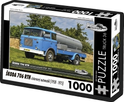 Puzzle Retro-auta Škoda 706 RTH cisternový automobil – 1000 dílků