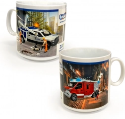 Porcelánový hrnek BRUDER s motivy hraček