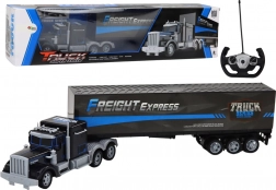 Zábavná zdalně ovládaná nákladní souprava s LED světly 27MHz modrá