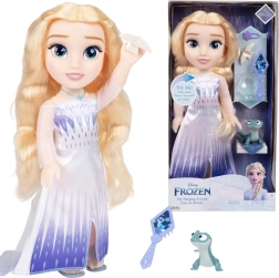 Zpívající panenka Disney Princess Elsa z Ledového království s Brunim, 35 cm