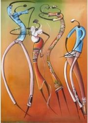 Puzzle tančící Afričané 1000 dílků MAGNOLIA