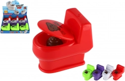 Zábavná stříkací hračka ve tvaru záchodu - 4 barevné varianty