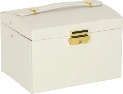 Šperkovnice s šuplíky a zrcátkem, bílá