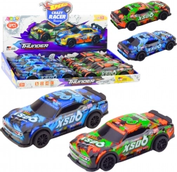 Závodní auto s třecím pohonem světla zvuky