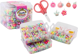 Sada korálků a přívěsků na šperky v kufříku s vlascem, 1620 ks
