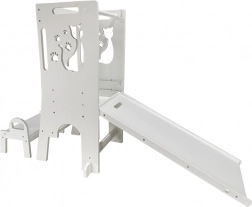 Rostoucí učící věž s kočičkou se skluzavkou a tabulí