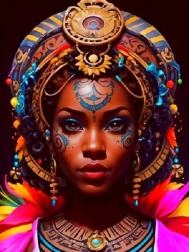 Diamantové Malování Afričanka III 30x40 cm