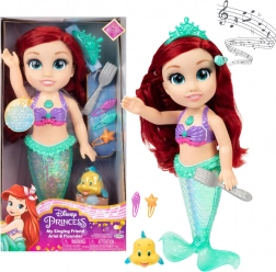 Disney Princess zpívající ARIEL – mořská víla s doplňky 35 cm
