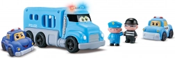 Policejní auta s efekty - sada 4 ks