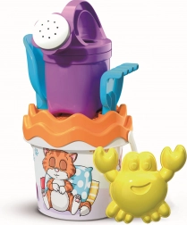 ANDRONI sada na písek hravá kočička s konvičkou – malá, 6dílná