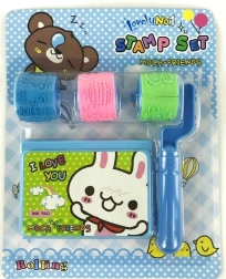 Sada razítkovacích rollerů s podložkou, 3 motivy