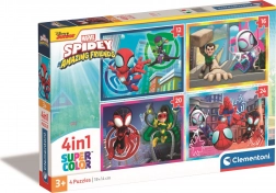 Puzzle 4v1 spidey a jeho úžasní přátelé clementoni