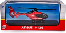 záchranná helikoptéra hasičů airbus ec135 1:100 kovový model
