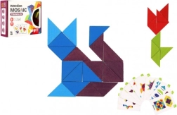 Dřevěná mozaika trojúhelníky