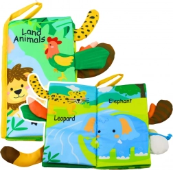 Měkká Edukační Knížka Se Zvířátky Pro Kojence