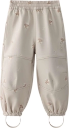 Dětské softshellové kalhoty LEOKID Vic Silver Cloud Flower – Vel. 116