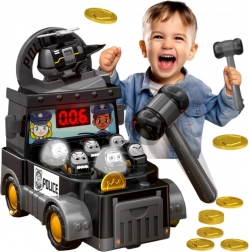 Woopie zručnostní hra Udeř krtka – policejní vůz s příslušenstvím