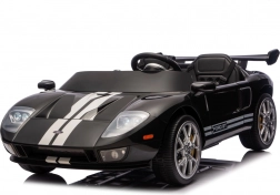 elektrické autíčko ford gt pro děti – černé, 24 v, dvojité sedadlo