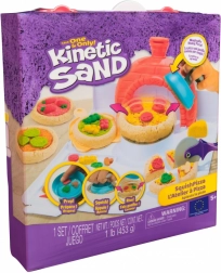 kinetic sand sada na pizzu squishpizza – kreativní set s pecí a nástroji
