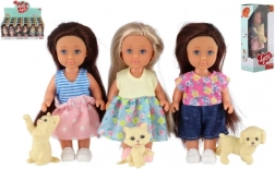 Panenka s mazlíčkem 12 cm v krabičce, 3 druhy