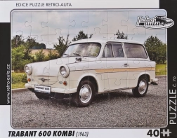 Retro auta puzzle Trabant 600 Kombi 40 dílků