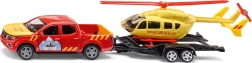 Siku Super horská záchranná služba Nissan Navara s vrtulníkem
