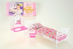 Glorie postel a toaletní stolek pro panenky