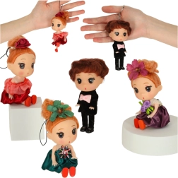 Sada panenek do domečku – 3 dívky a 1 chlapec, 12 cm