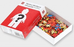 Puzzle LEGO tajemná minifigurka 126 dílků – Červená