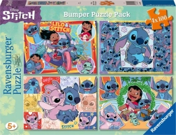 Puzzle Disney Stitch 4x100 dílků