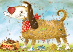 Puzzle Na psovi 1000 dílků