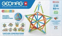 Geomag Supercolor magnetická stavebnice 93 dílků z recyklovaného plastu