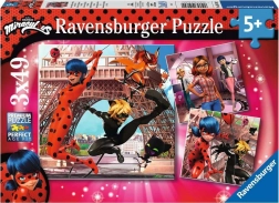 Dětské puzzle RAVENSBURGER MIRACULOUS 3×49 dílků