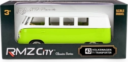 Kovový model Volkswagen Samba Bus 1:32 zelený