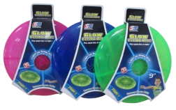 Létající disk se světlem 20 cm (mix barev)