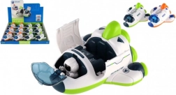 Plastový vesmírný raketoplán s kosmonautem na setrvačník