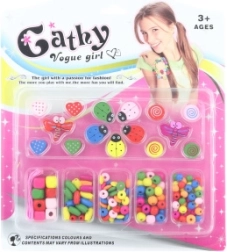 Dřevěné korálky pro děti na výrobu náramků