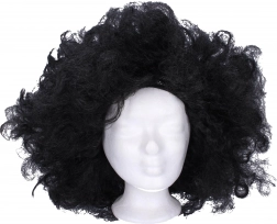 Černá paruka na karneval a tematické večírky