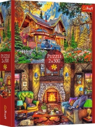 Trefl puzzle Výlet do hor 2×500 dílků