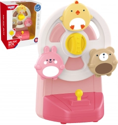 Hudební kolotoč se zvířátky – pozitivka s přísavkou WOOPIE