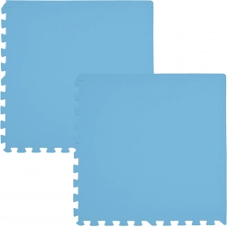 Pěnová podlahová podložka Humbi 120 × 60, velké voděodolné puzzle, 2 ks, světle modrá