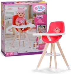 Baby Born jídelní židlička pro panenky červená - 1 kus