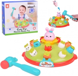 Uhoďte kladívkem - hra s mrkvičkami a králíčkem