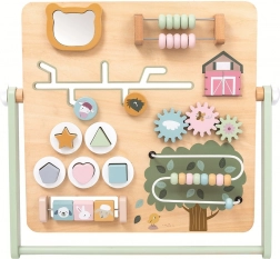 Dřevěná activity board farma pro děti 2+