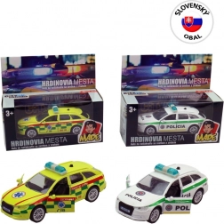 Auto záchranné služby a policie pullback